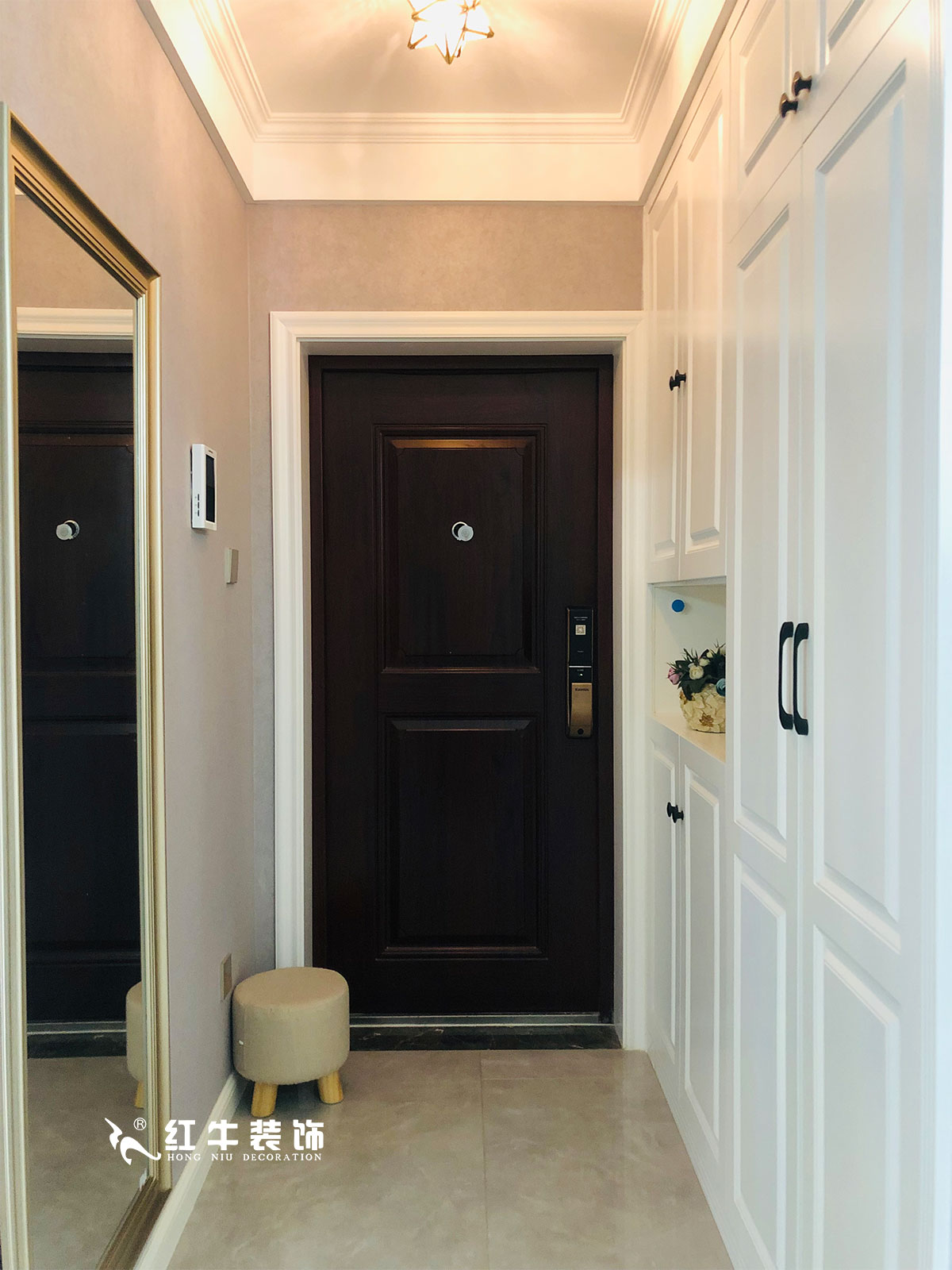 【實景案例】張智猿_紫金未來城-140㎡-美式輕奢風(fēng)格_全包20萬01過道