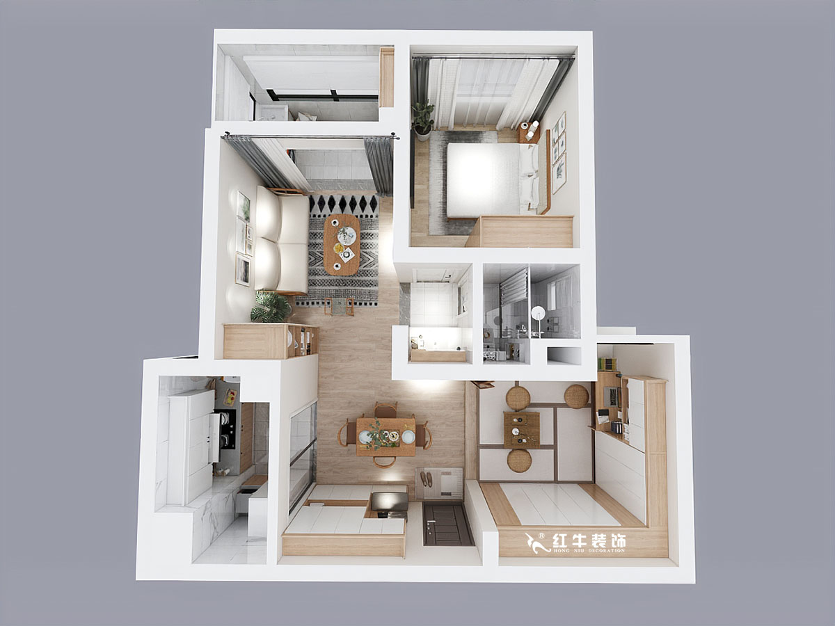 陶陽_萬達東坊4-803-73㎡-現(xiàn)代輕奢風格_2室2廳1衛(wèi)_成品家¥9