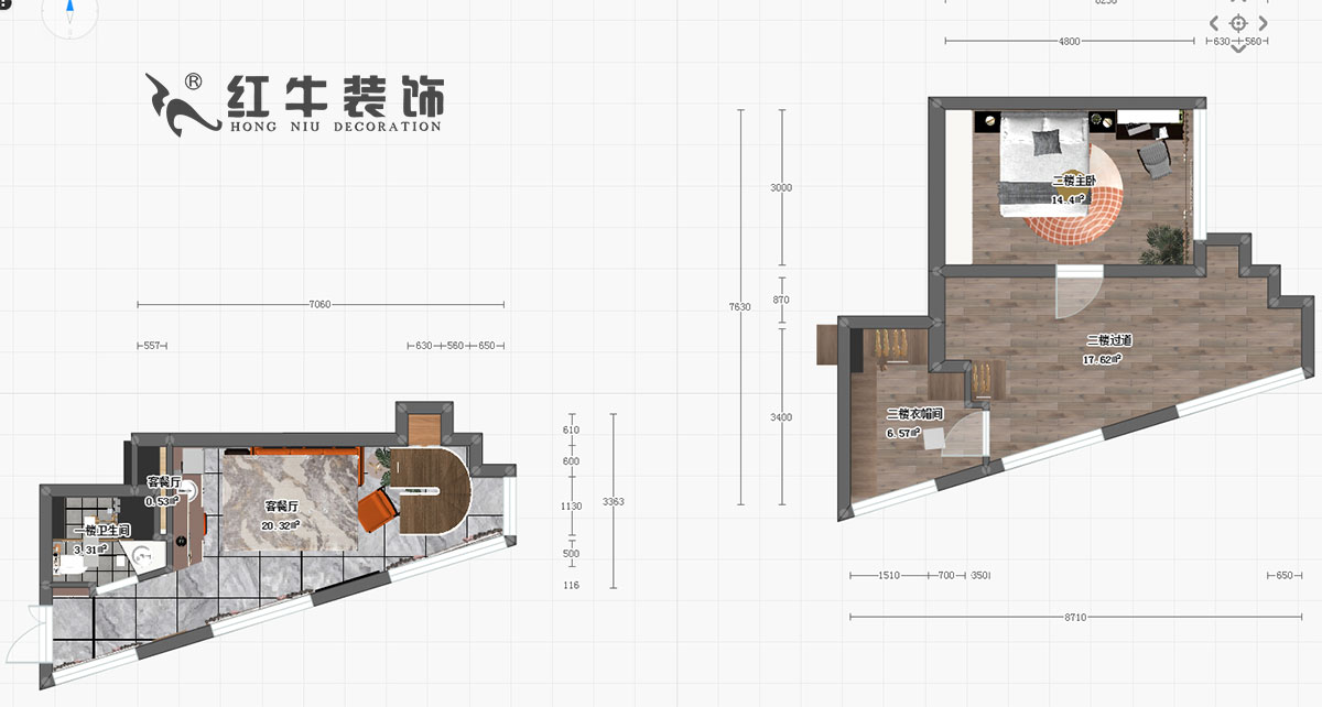 余瑋_萬(wàn)科尚都薈B座523室-75㎡-現(xiàn)代風(fēng)格00彩平圖