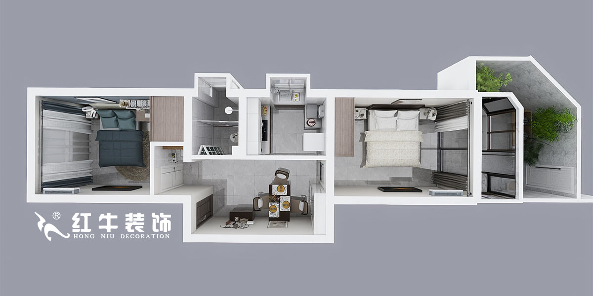 余瑋_健園小區(qū)2-101-70㎡-現(xiàn)代風(fēng)格00鳥瞰圖