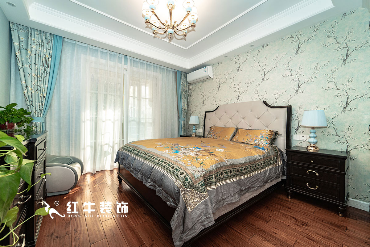 【實(shí)景案例】陶陽_月牙湖花園-145㎡-簡美輕奢風(fēng)格_3室2廳1衛(wèi)_全包18萬08主臥室