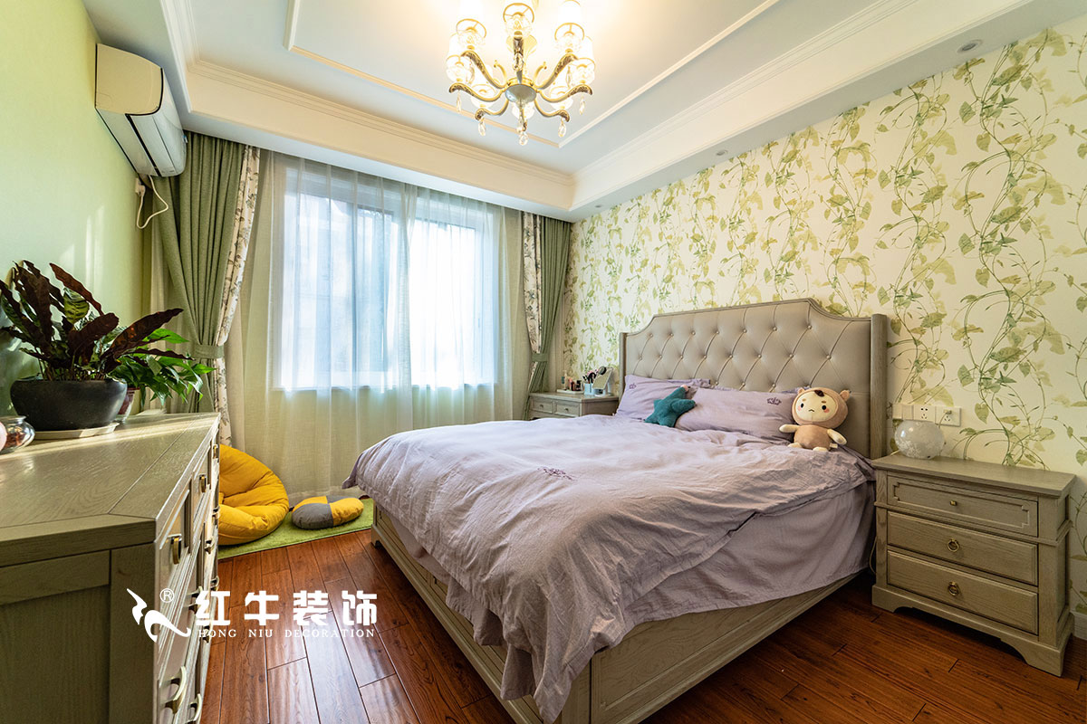 【實(shí)景案例】陶陽_月牙湖花園-145㎡-簡美輕奢風(fēng)格_3室2廳1衛(wèi)_全包18萬09女兒房