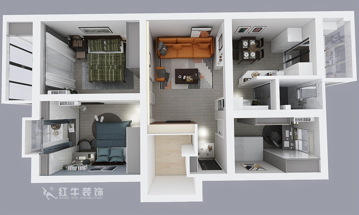 蔡成昊_龍江寶地園9-204-98㎡-現(xiàn)代簡約風(fēng)格_3室2廳1衛(wèi)（老房裝修）_成品家￥137535_全包13