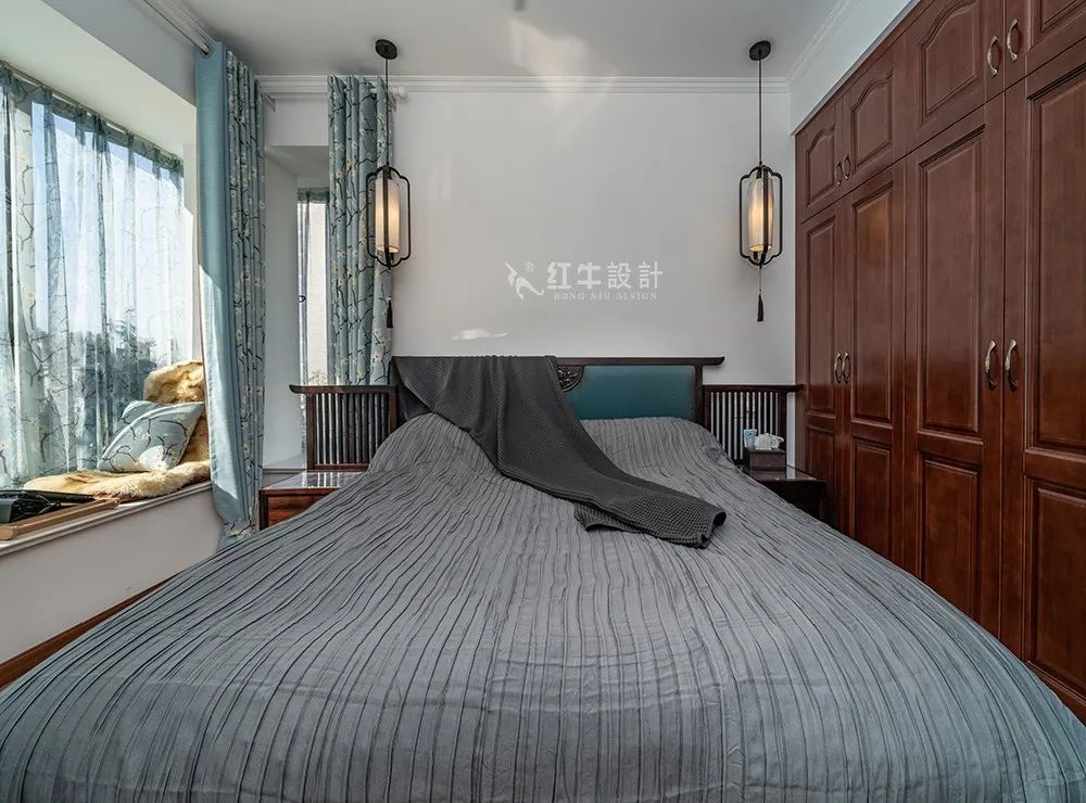 吳波_香格里拉東苑136㎡簡(jiǎn)美風(fēng)格--喜歡深色家具的看過來05