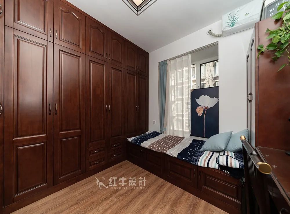 吳波_香格里拉東苑136㎡簡(jiǎn)美風(fēng)格--喜歡深色家具的看過來08