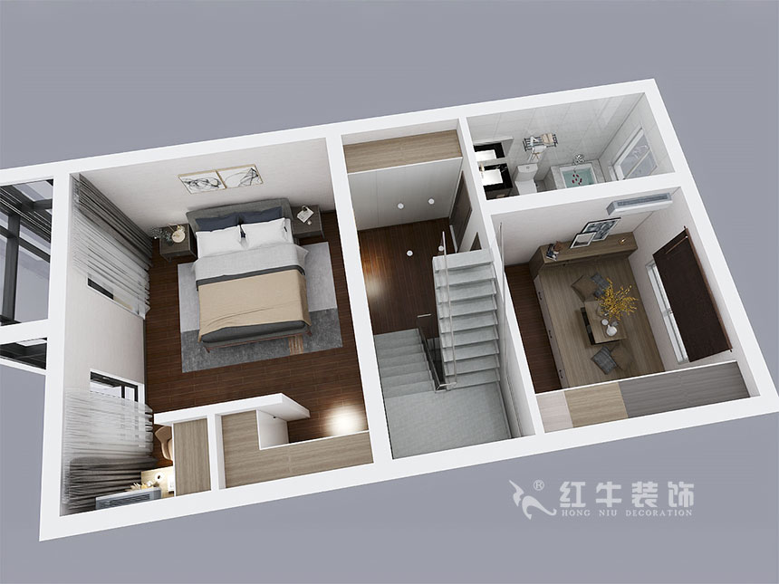 陸利民_香地美舍602-156㎡-新中式風(fēng)格_5室2廳3衛(wèi)(新房裝修)_定制家¥208000_全包25萬00_15三樓鳥瞰圖