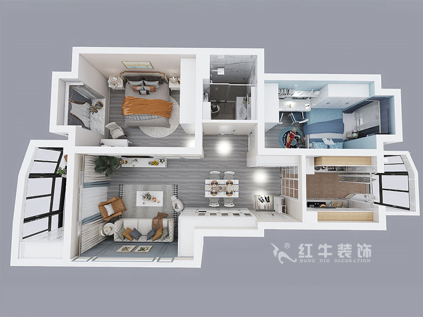 劉萍萍_風(fēng)光里34-122-402-90㎡-簡(jiǎn)歐風(fēng)格_3室2廳1衛(wèi)(老房裝修)_定制家¥124700_全包12