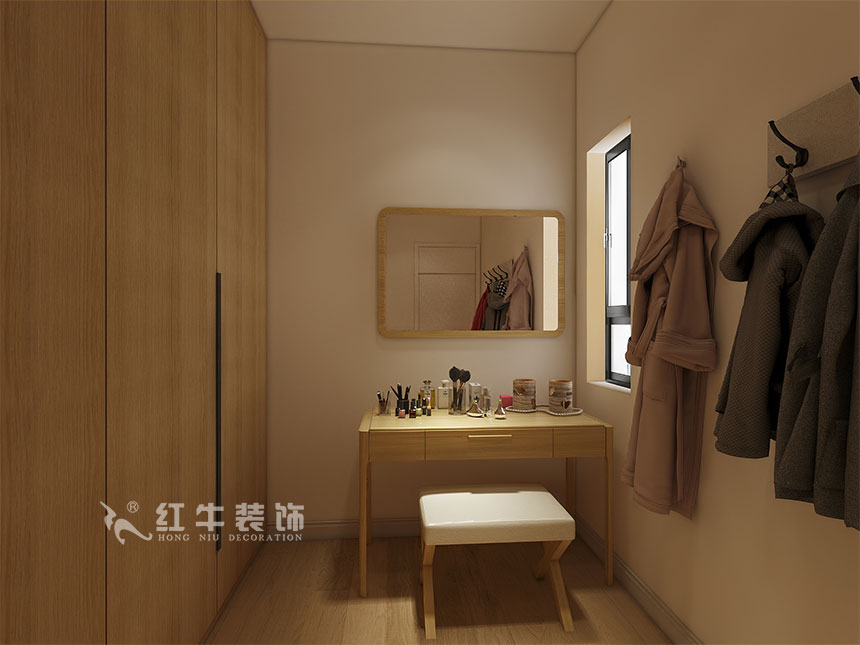 魏利利_津橋華府82㎡現(xiàn)代簡(jiǎn)約｜顛覆傳統(tǒng)客廳，即是休閑書吧又是影院11衣帽間