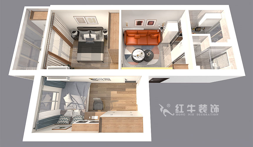 孟憲濤_北秀村22號(hào)3-702-60㎡-現(xiàn)代風(fēng)格_2室1廳1衛(wèi)(二手房裝修)_定制家¥89500_全包9萬(wàn)00_04鳥(niǎo)瞰圖