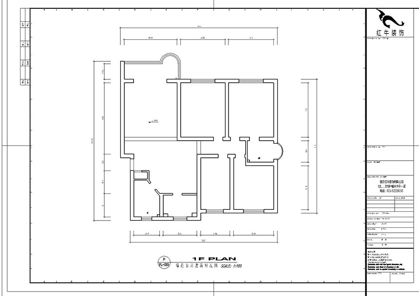 魏明花_梅花山莊21-201-702-153㎡-現(xiàn)代簡約風格_4室2廳2衛(wèi)(二手房裝修)_定制家¥260000_全包26萬00_01原始結構圖_梅花山莊21-201