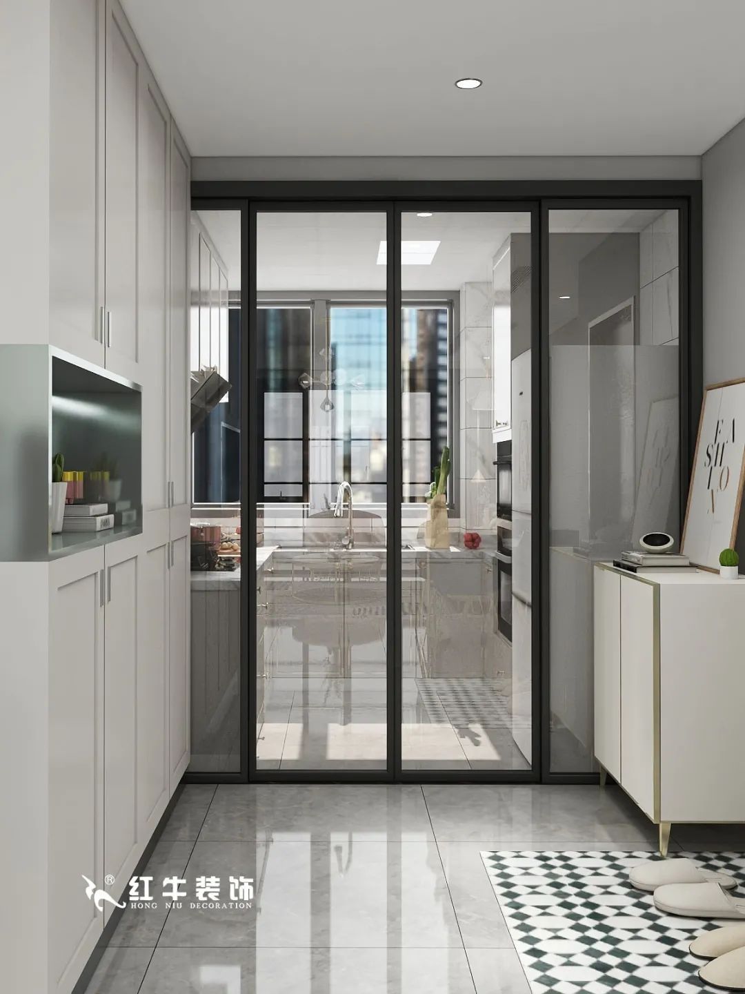 劉萍萍_仙龍灣山莊90㎡輕奢風(fēng)格｜加入一點金屬線條，這個家高級又溫柔！06