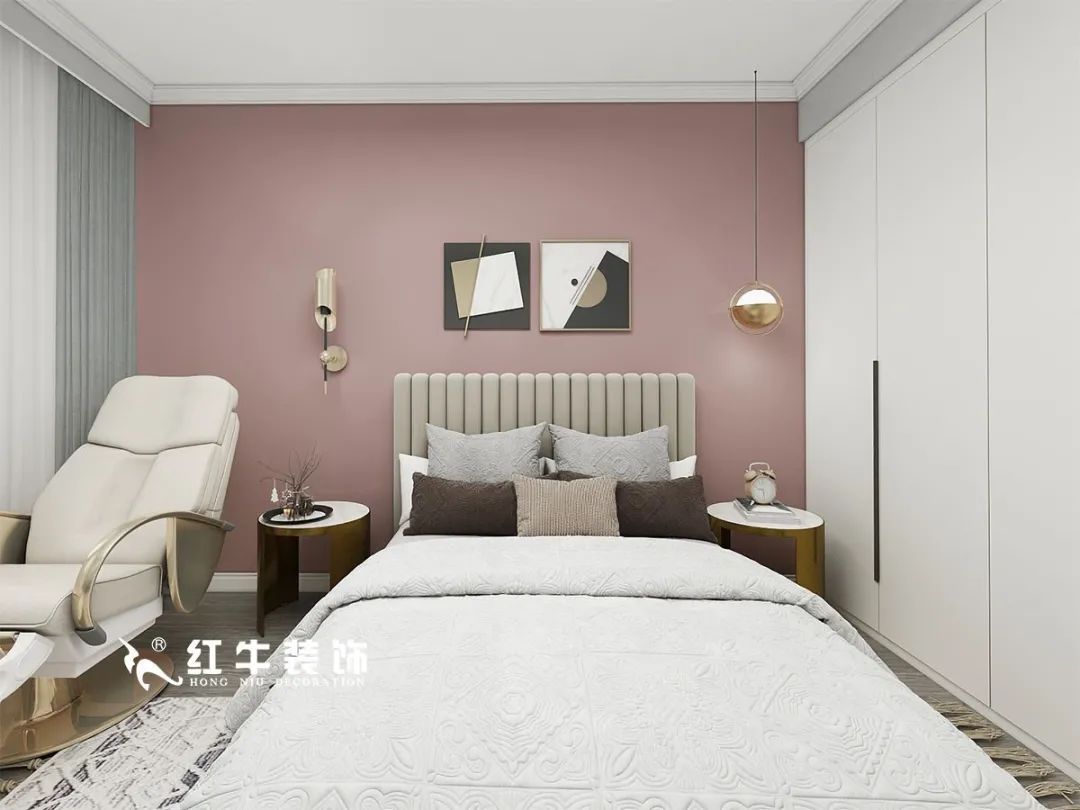 劉萍萍_仙龍灣山莊90㎡輕奢風(fēng)格｜加入一點金屬線條，這個家高級又溫柔！08