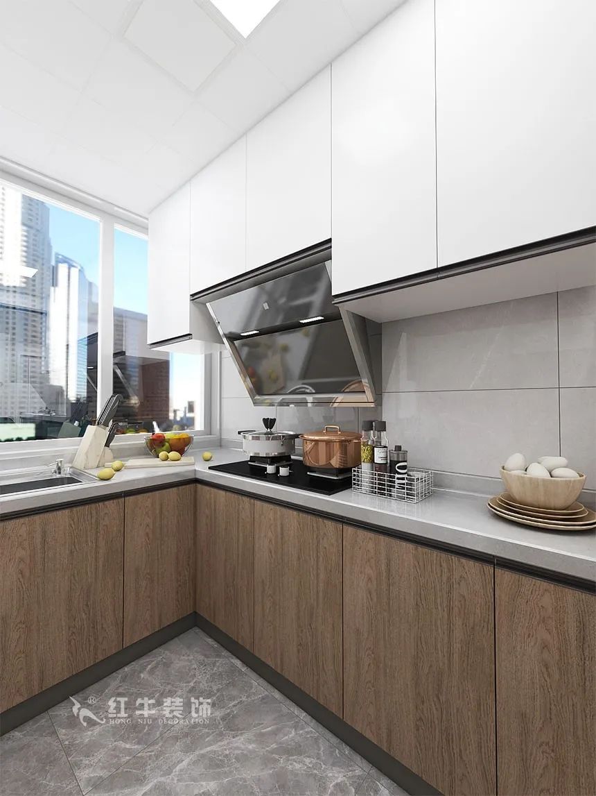 沙發(fā)不要靠墻，這樣設(shè)計(jì)才夠別致?。櫨阓東城水岸115㎡現(xiàn)代風(fēng)格_3室2廳1衛(wèi)_舊房裝修_全包17萬）08