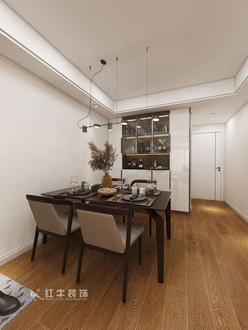 沙發(fā)不要靠墻，這樣設(shè)計(jì)才夠別致?。櫨阓東城水岸115㎡現(xiàn)代風(fēng)格_3室2廳1衛(wèi)_舊房裝修_全包17萬）09