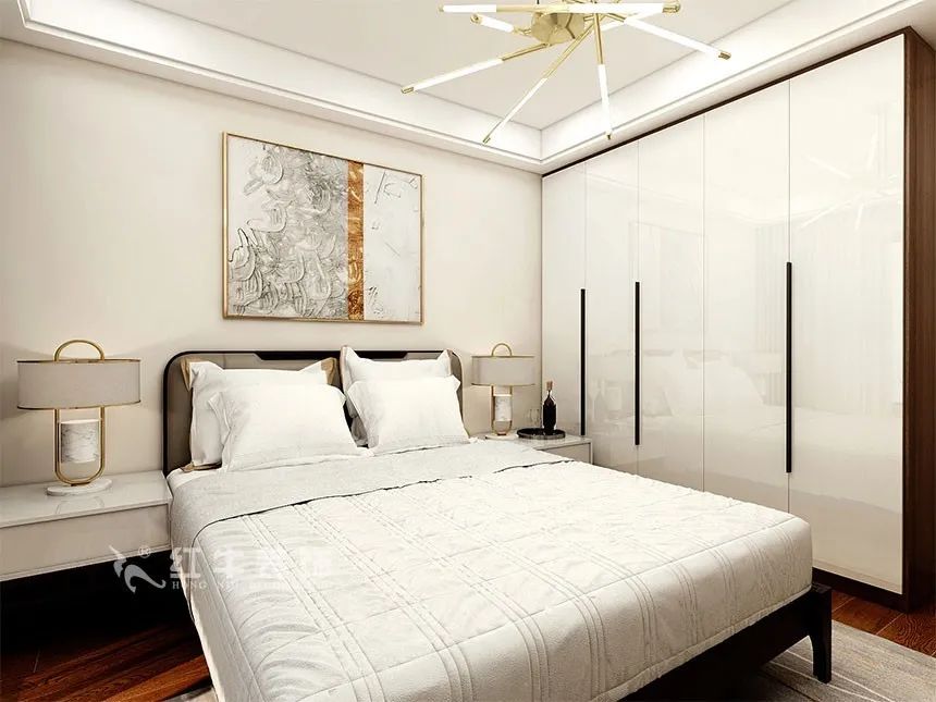 沙發(fā)不要靠墻，這樣設(shè)計(jì)才夠別致?。櫨阓東城水岸115㎡現(xiàn)代風(fēng)格_3室2廳1衛(wèi)_舊房裝修_全包17萬）10