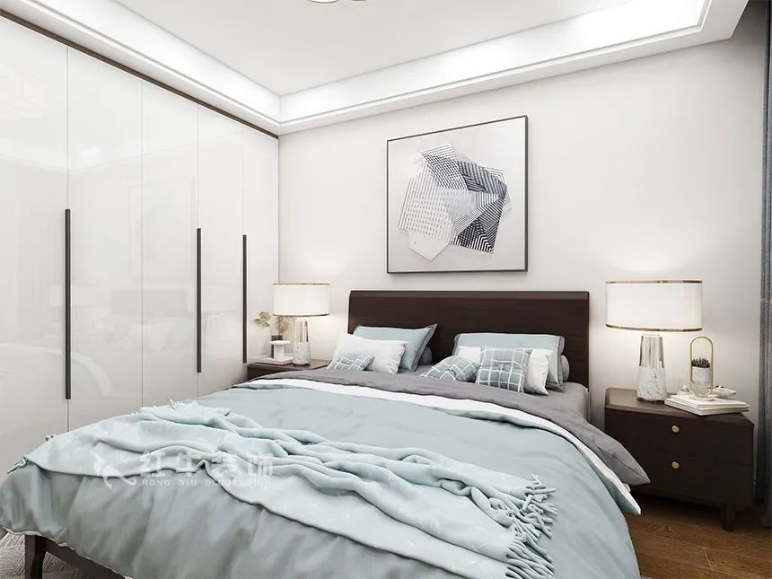 沙發(fā)不要靠墻，這樣設(shè)計(jì)才夠別致！（顧娟_東城水岸115㎡現(xiàn)代風(fēng)格_3室2廳1衛(wèi)_舊房裝修_全包17萬）11