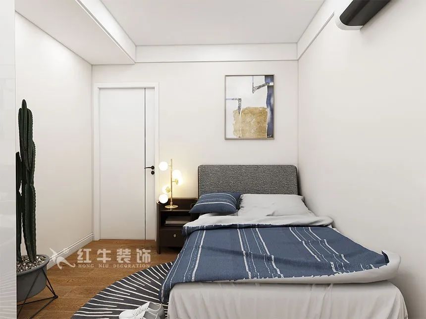 沙發(fā)不要靠墻，這樣設(shè)計(jì)才夠別致?。櫨阓東城水岸115㎡現(xiàn)代風(fēng)格_3室2廳1衛(wèi)_舊房裝修_全包17萬）13