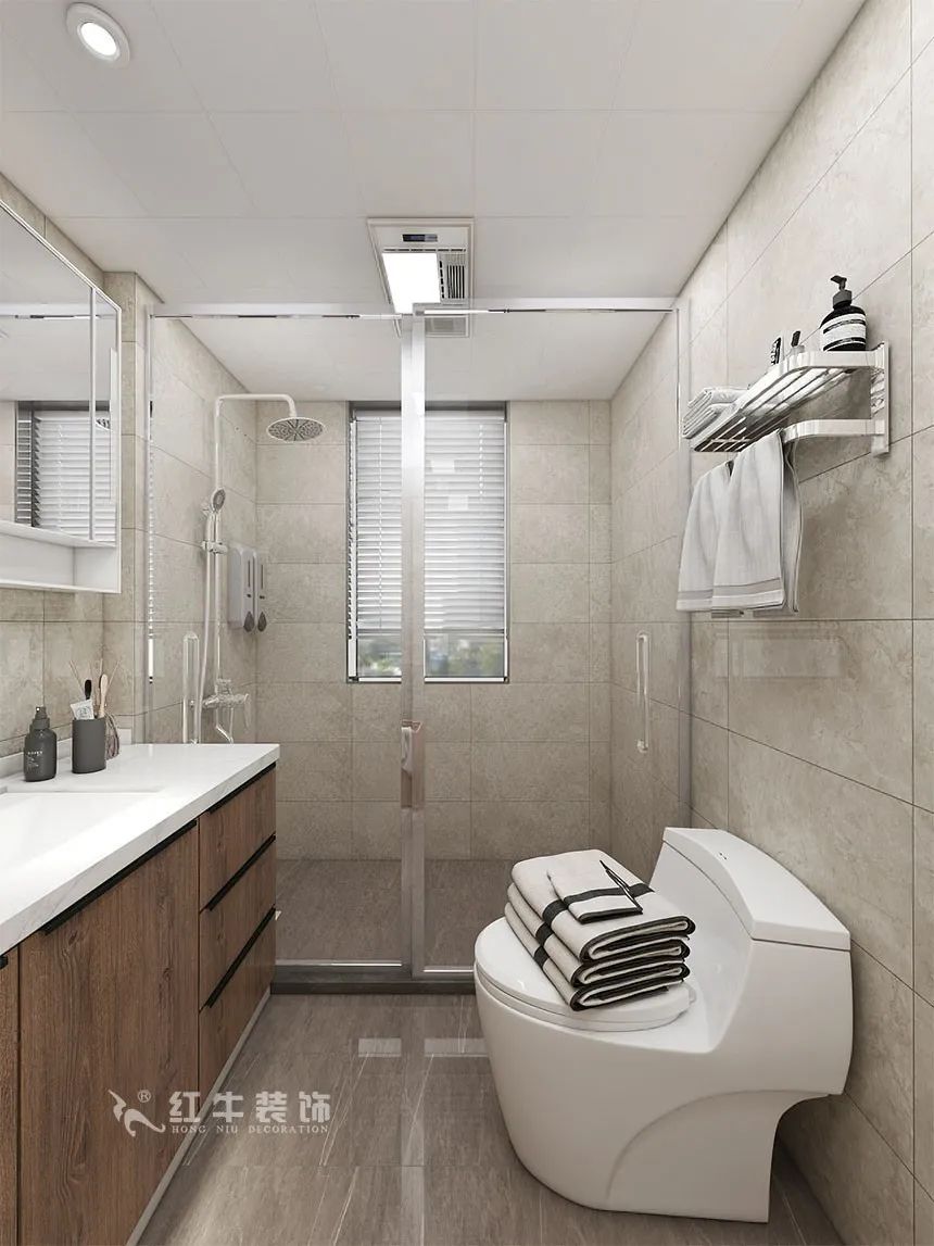 沙發(fā)不要靠墻，這樣設(shè)計(jì)才夠別致！（顧娟_東城水岸115㎡現(xiàn)代風(fēng)格_3室2廳1衛(wèi)_舊房裝修_全包17萬）15