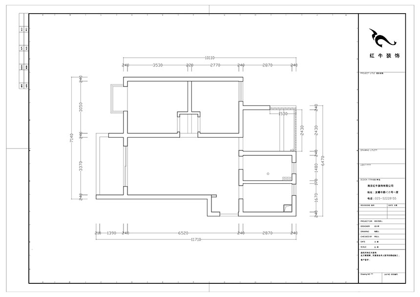 陸利民_保利羅蘭春天1-1404-86㎡-現(xiàn)代風格_3室2廳1衛(wèi)（新房裝修）_成品家￥136800_全包13萬00_01原始結(jié)構(gòu)圖