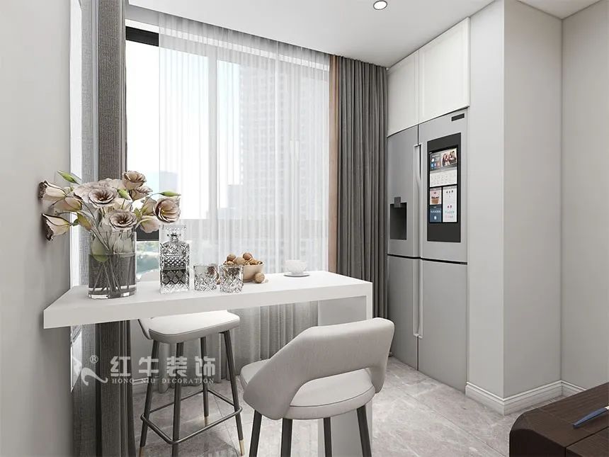 140㎡四房改三房，改善型住宅就要這樣設(shè)計(jì)！（蔡成昊_泊云間140㎡現(xiàn)代輕奢風(fēng)格_4室2廳2衛(wèi)_新房裝修_半包￥106935）08