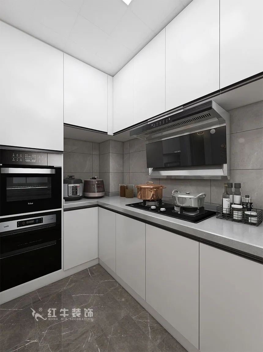 140㎡四房改三房，改善型住宅就要這樣設(shè)計(jì)?。ú坛申籣泊云間140㎡現(xiàn)代輕奢風(fēng)格_4室2廳2衛(wèi)_新房裝修_半包￥106935）09