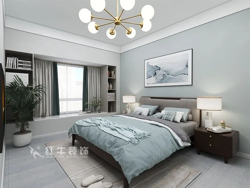 140㎡四房改三房，改善型住宅就要這樣設(shè)計(jì)?。ú坛申籣泊云間140㎡現(xiàn)代輕奢風(fēng)格_4室2廳2衛(wèi)_新房裝修_半包￥106935）10