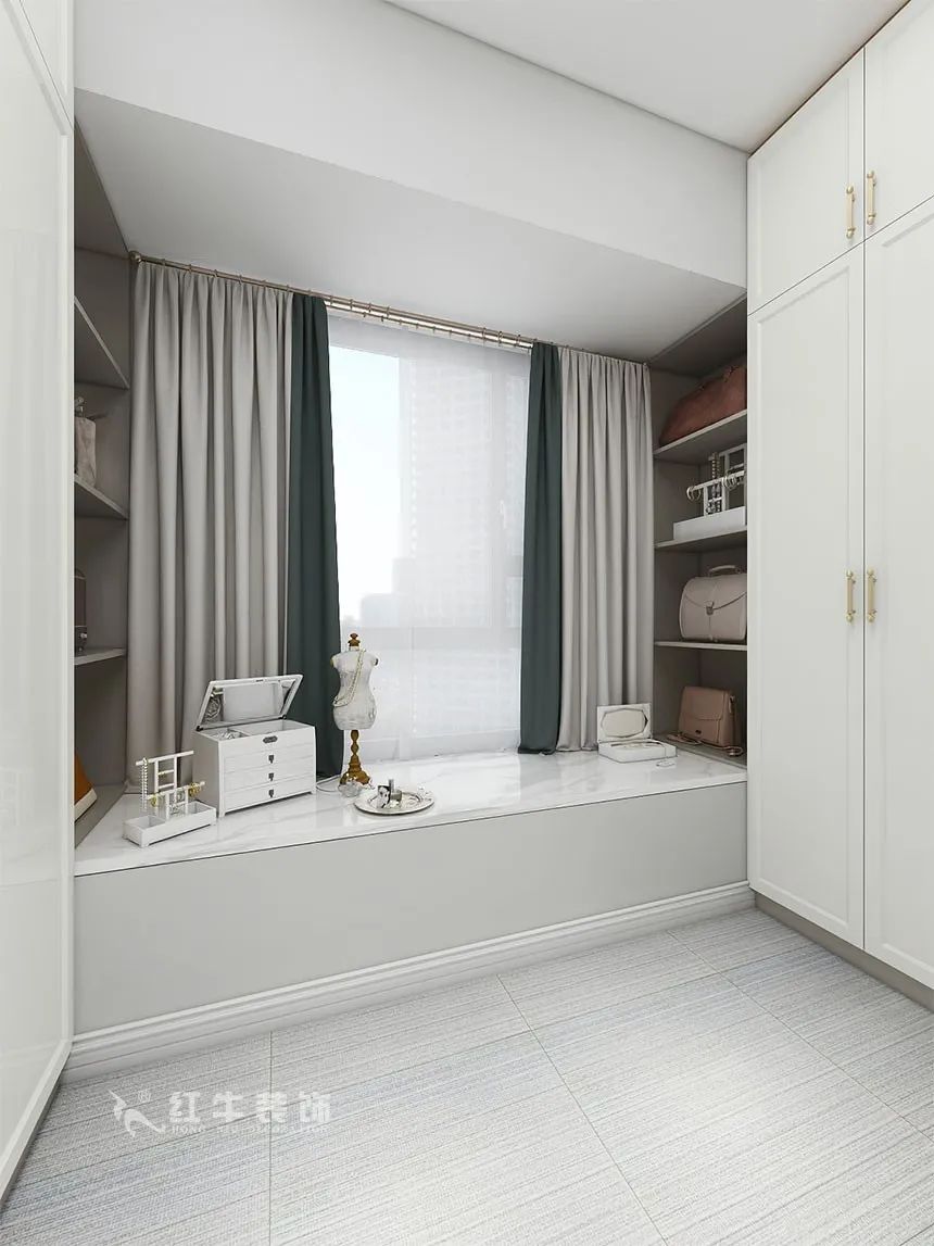140㎡四房改三房，改善型住宅就要這樣設(shè)計(jì)?。ú坛申籣泊云間140㎡現(xiàn)代輕奢風(fēng)格_4室2廳2衛(wèi)_新房裝修_半包￥106935）11