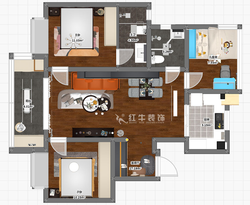 陶陽|萬象天地潤怡花園-100㎡-現(xiàn)代簡約風(fēng)格|3室2廳2衛(wèi)|精裝修改造|定制家¥|局改5