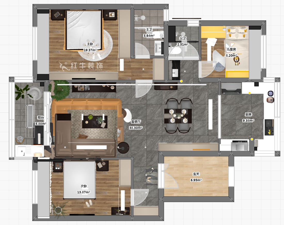 蔡成昊|泊云間20-202-125㎡-現(xiàn)代輕奢風(fēng)格|3室2廳2衛(wèi)|新房裝修|定制家¥196364|全包19