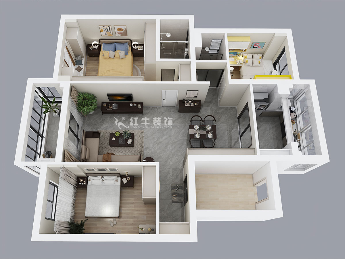 蔡成昊|泊云間20-202-125㎡-現(xiàn)代輕奢風(fēng)格|3室2廳2衛(wèi)|新房裝修|定制家¥196364|全包19