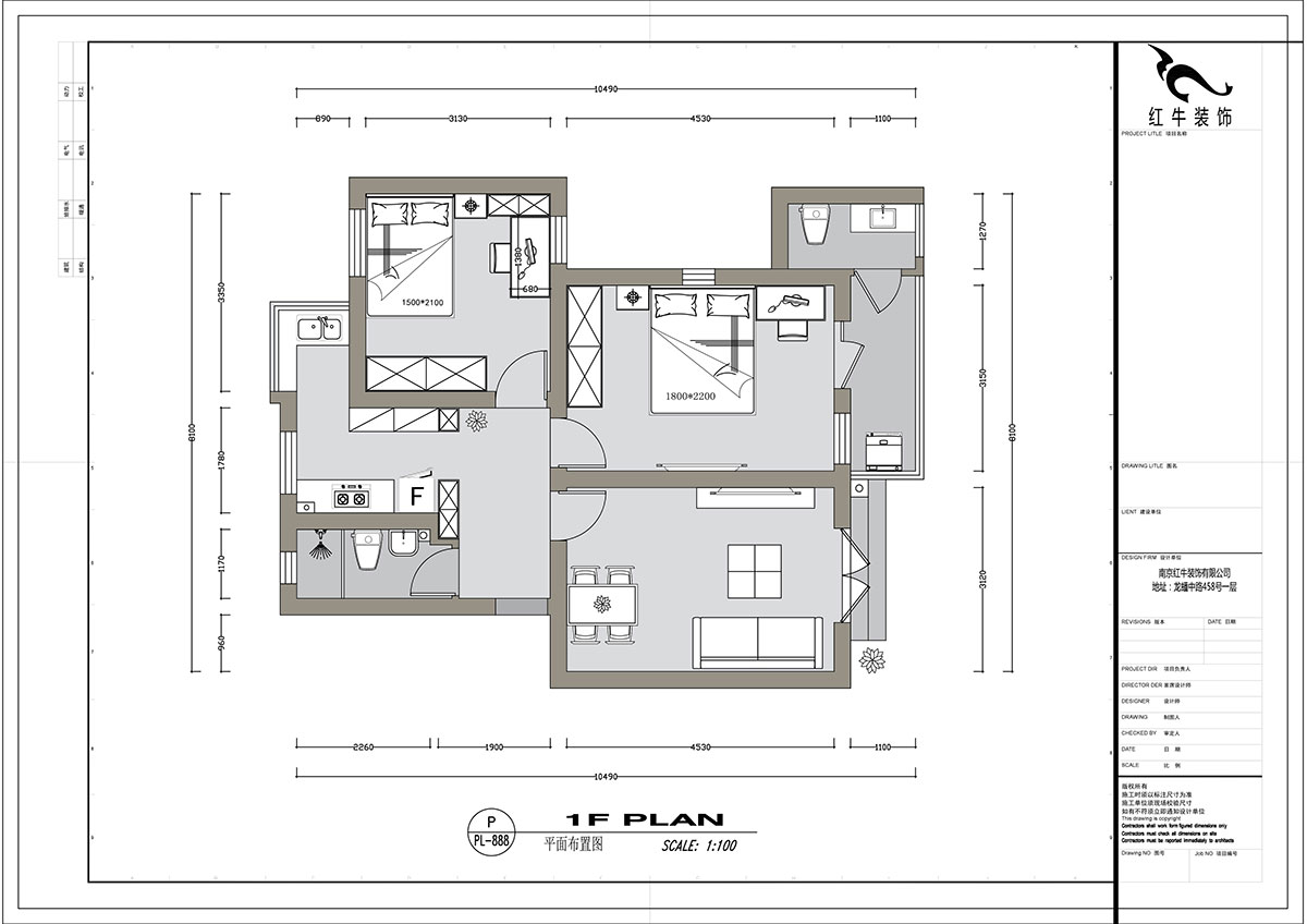 蔡成昊|廣東路38號14-101-76㎡-現(xiàn)代簡約風(fēng)格|3室1廳1衛(wèi)|老房裝修|定制家¥140124|全包14萬|00_02平面布置圖