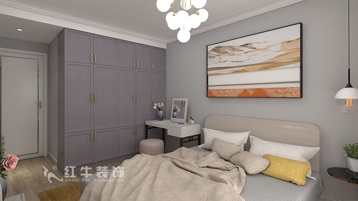 朱明琪|御道嘉庭8-110-82㎡-現(xiàn)代簡約風(fēng)格|2室2廳1衛(wèi)|新房裝修|定制家¥123516|全包12萬|04主臥