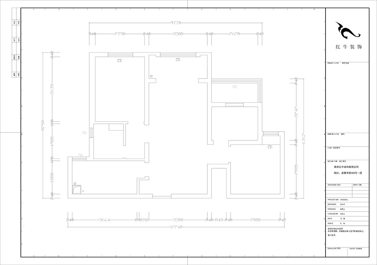 【實景案例】劉曉芳|保利國際社區(qū)-89㎡-北歐風格|3室2廳1衛(wèi)|毛坯房裝修|定制家¥119200|全包12萬|00_01原始結(jié)構圖