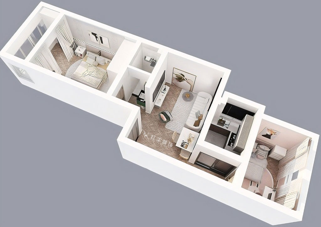 朱明琪|富貴里3-乙單元-601-55㎡-現(xiàn)代簡(jiǎn)約風(fēng)格|2室2廳1衛(wèi)|老房裝修|定制家|全包14