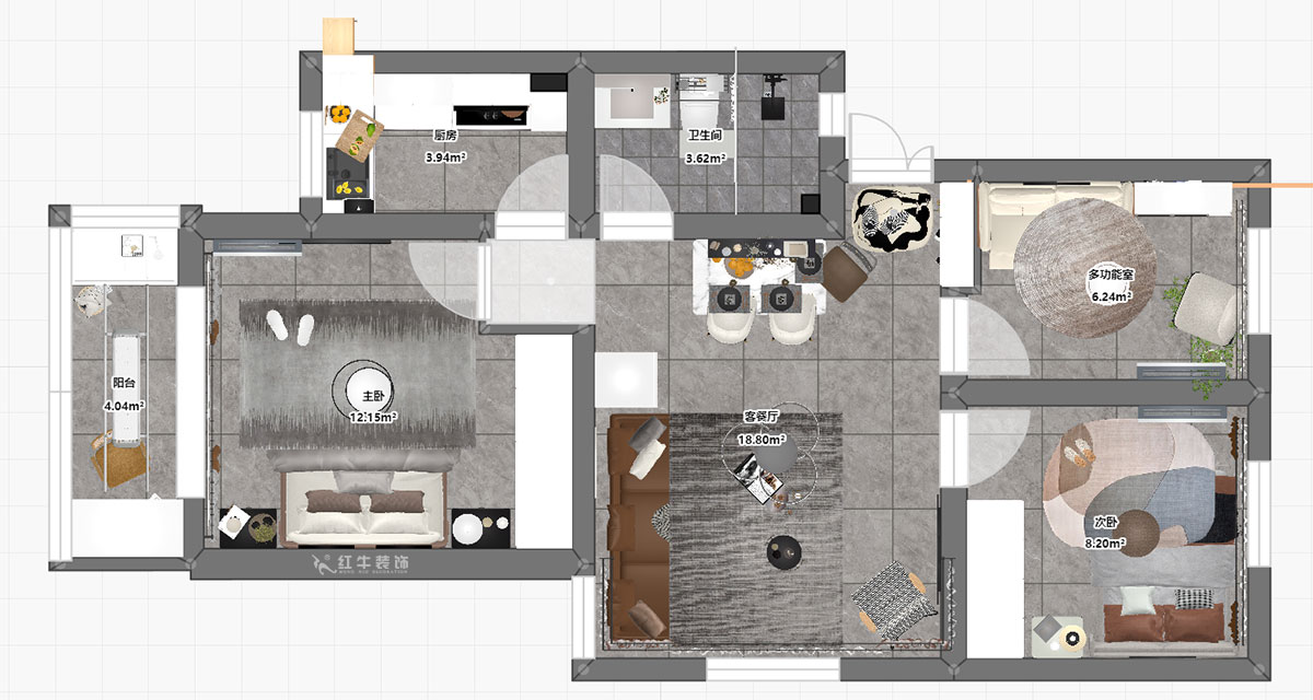 高靈慧|鳳凰三村12-301-60㎡-北歐風(fēng)格|2室1廳1衛(wèi)|老房裝修|定制家|全包8