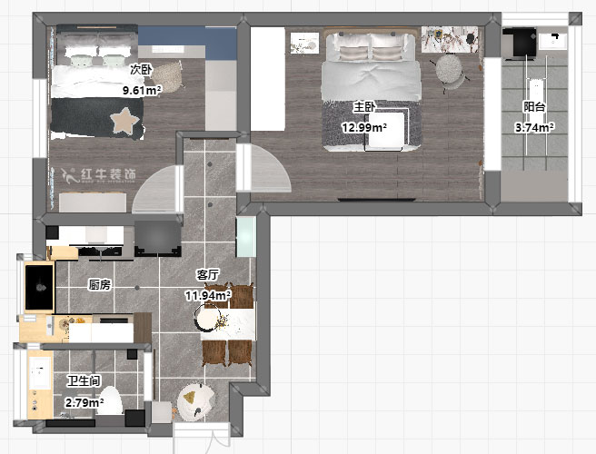 賈庭|百花小區(qū)145號-1-201-52㎡-現(xiàn)代風格|2室1廳1廚1衛(wèi)|老房裝修|定制家|全包7