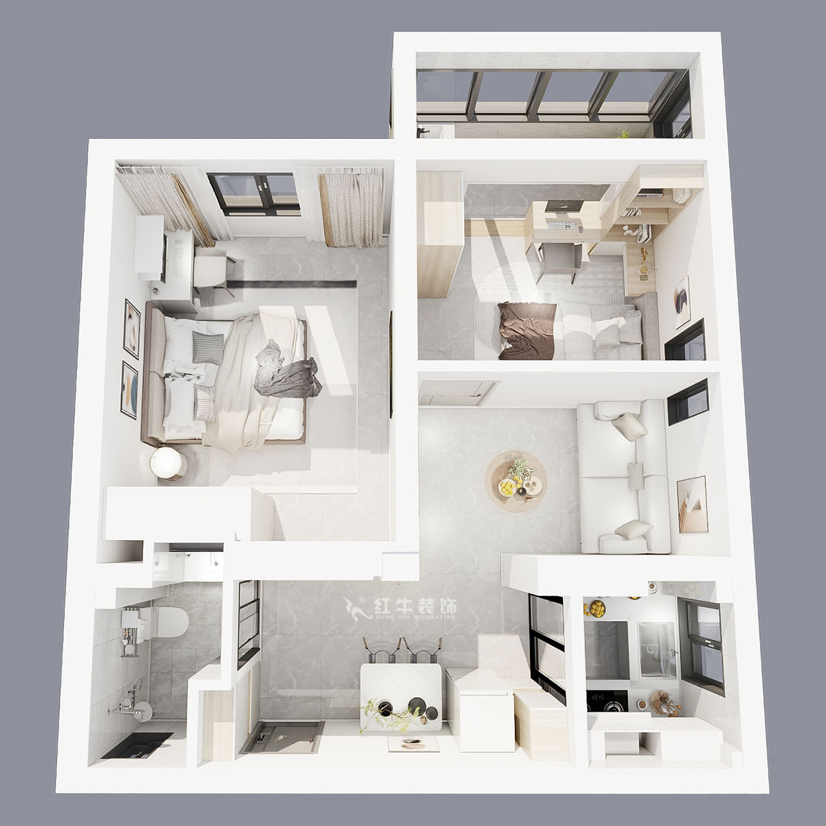 賈庭|絨莊新村6-5-511-52㎡-現(xiàn)代風(fēng)格|2室1廳1廚1衛(wèi)|老房裝修|定制家|全包8