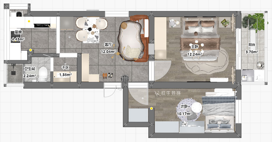 賈庭｜水西門大街133號1-201-52㎡-現(xiàn)代風(fēng)格｜2室1廳1廚1衛(wèi)｜老房裝修｜定制家｜全包8