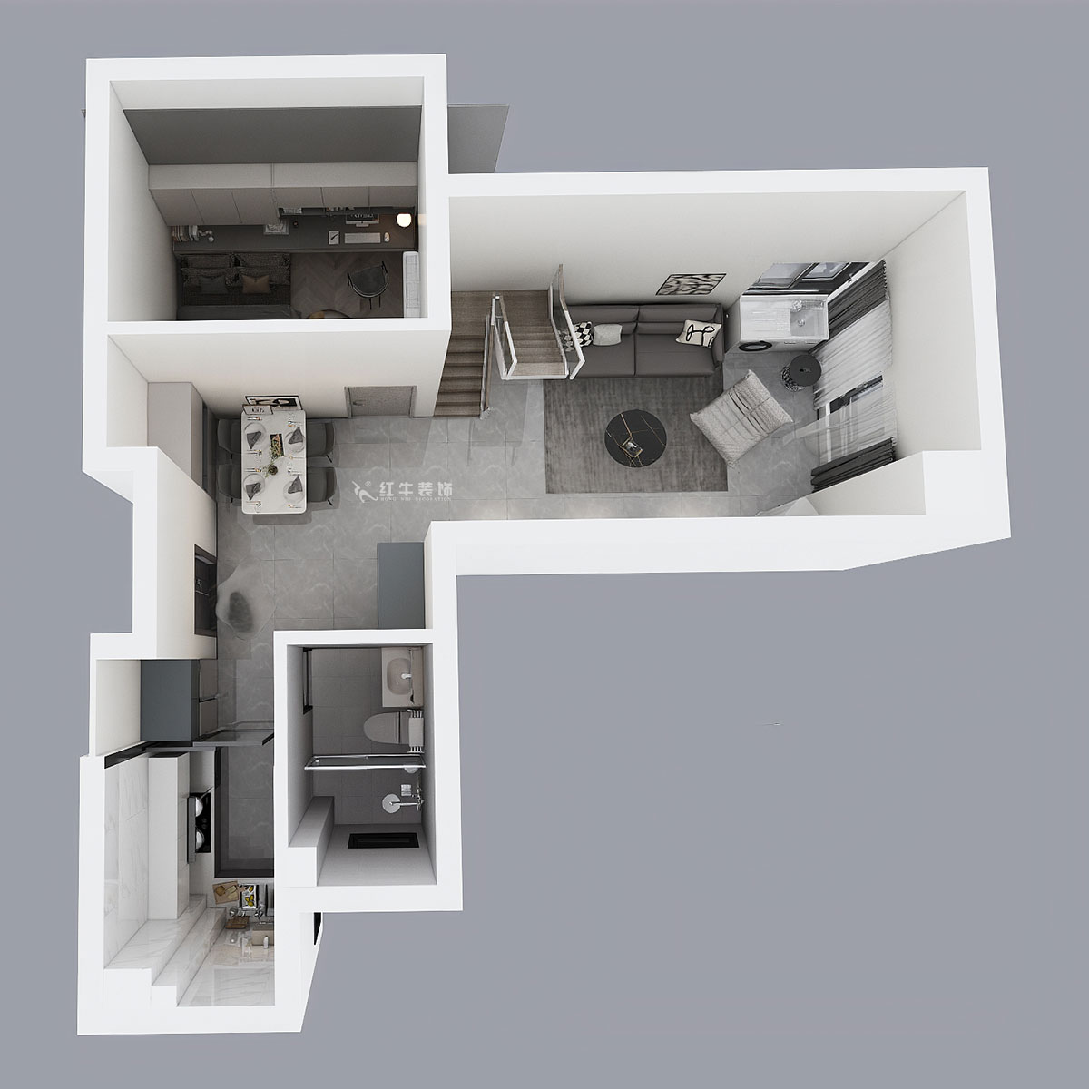 蔣?。腙?yáng)時(shí)光里7-2-506-75㎡-現(xiàn)代簡(jiǎn)約風(fēng)格｜2室2廳1衛(wèi)｜新房裝修｜定制家｜全包11萬(wàn)｜00_06鳥(niǎo)瞰圖