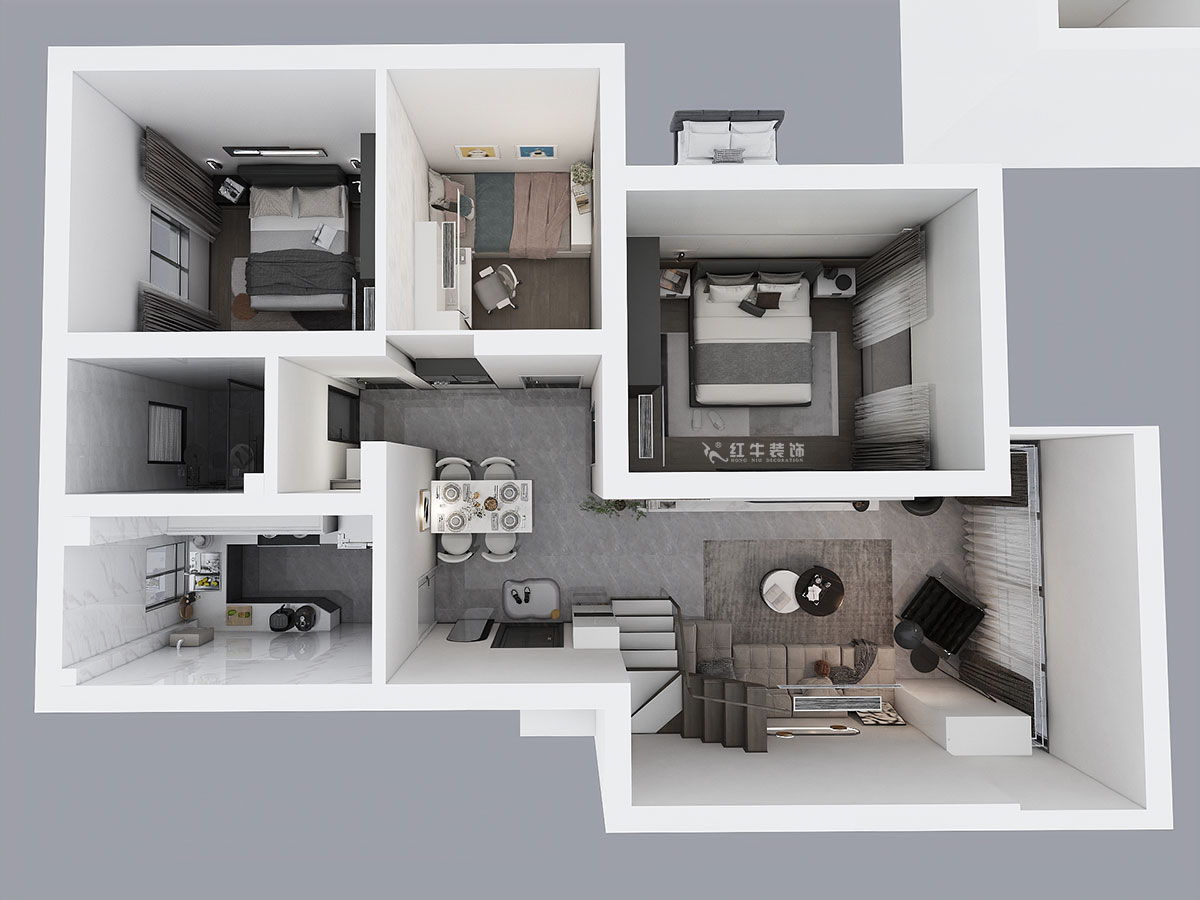 孟憲濤|攝山星城步青苑24-1-601-120㎡-簡(jiǎn)約風(fēng)格|4室2廳2衛(wèi)|毛坯裝修|定制家|全包16萬(wàn)|00_07鳥(niǎo)瞰圖