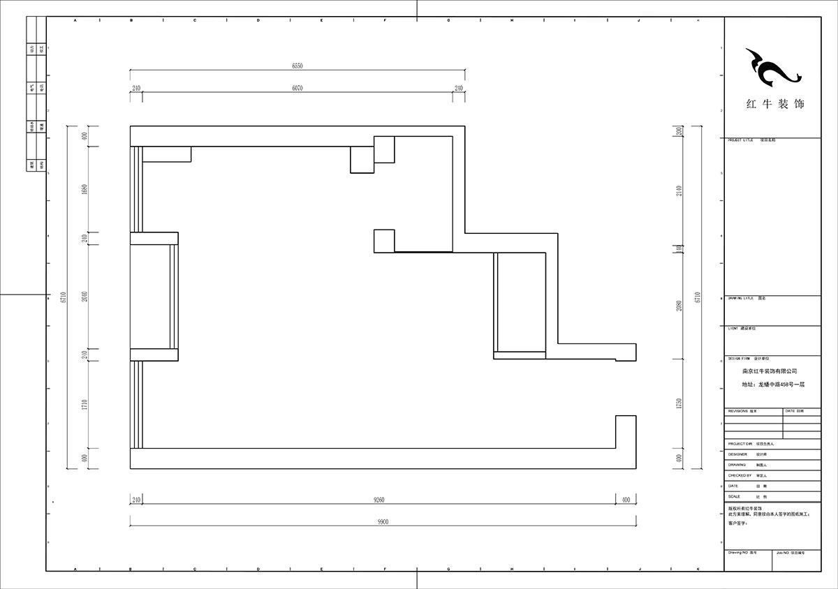 陸利民｜長(zhǎng)發(fā)中心C棟302-100㎡-現(xiàn)代風(fēng)格｜2室1廳2衛(wèi)｜舊房裝修｜定制家｜全包12萬(wàn)｜00_01原始結(jié)構(gòu)圖