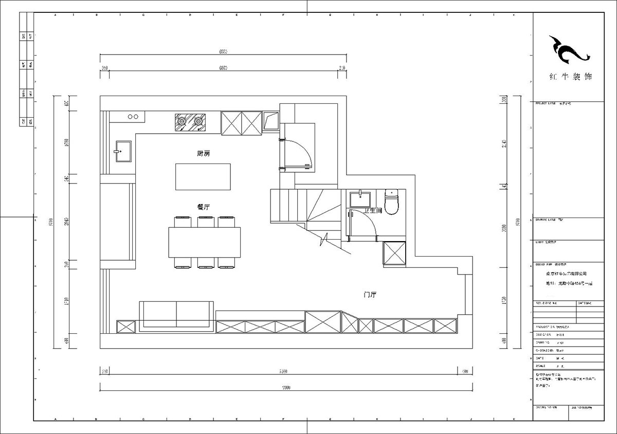 陸利民｜長(zhǎng)發(fā)中心C棟302-100㎡-現(xiàn)代風(fēng)格｜2室1廳2衛(wèi)｜舊房裝修｜定制家｜全包12萬(wàn)｜00_02一層平面布置圖