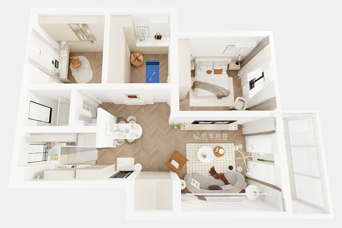 顧娟｜天福園小區(qū)31-401-90㎡-現(xiàn)代簡(jiǎn)約風(fēng)格｜3室2廳1衛(wèi)｜舊房裝修｜定制家｜全包13