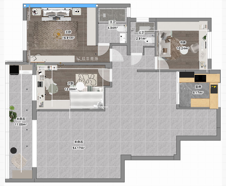 賈庭|陽(yáng)光聚寶山莊臻園28-2-304-128㎡-現(xiàn)代風(fēng)格|3室2廳1廚2衛(wèi)|老房裝修|定制家|全包15