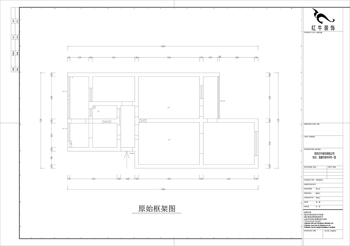 孟憲濤|理工大121棟4-208-82㎡-現(xiàn)代簡約風格|3室2廳1衛(wèi)|老房裝修|定制家|全包12萬|00_01原始框架圖