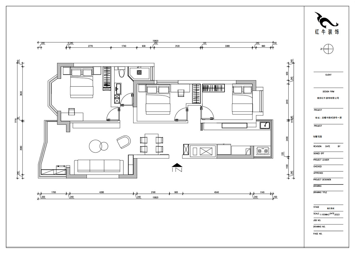 朱明琪｜怡馨花園1-2-202-98㎡-現(xiàn)代簡(jiǎn)約風(fēng)格｜3室2廳1衛(wèi)｜老房裝修｜定制家｜全包15萬(wàn)｜00_02平面布置圖