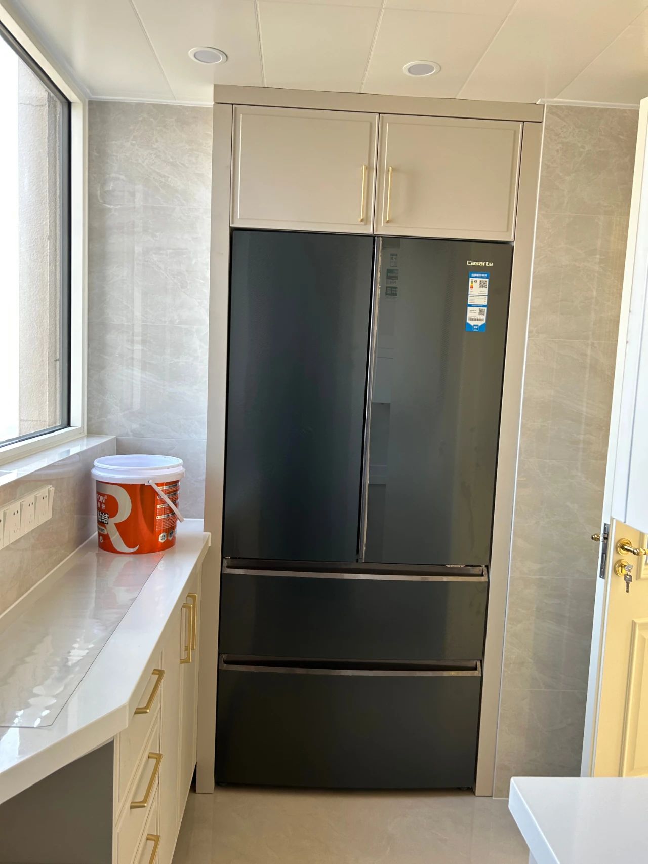 叮~這是我們2024年收到的第4面錦旗啦?。▋?nèi)附完工實景圖）11廚房實景落地