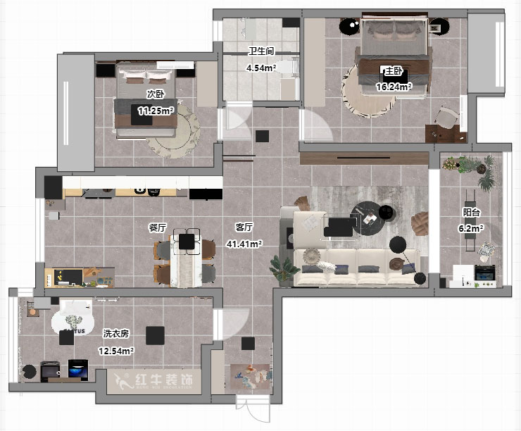 孟憲濤|碧桂園鳳凰城翰林灣9-304-120㎡-現(xiàn)代簡約風格|3室2廳1衛(wèi)|新房裝修|定制家|全包16