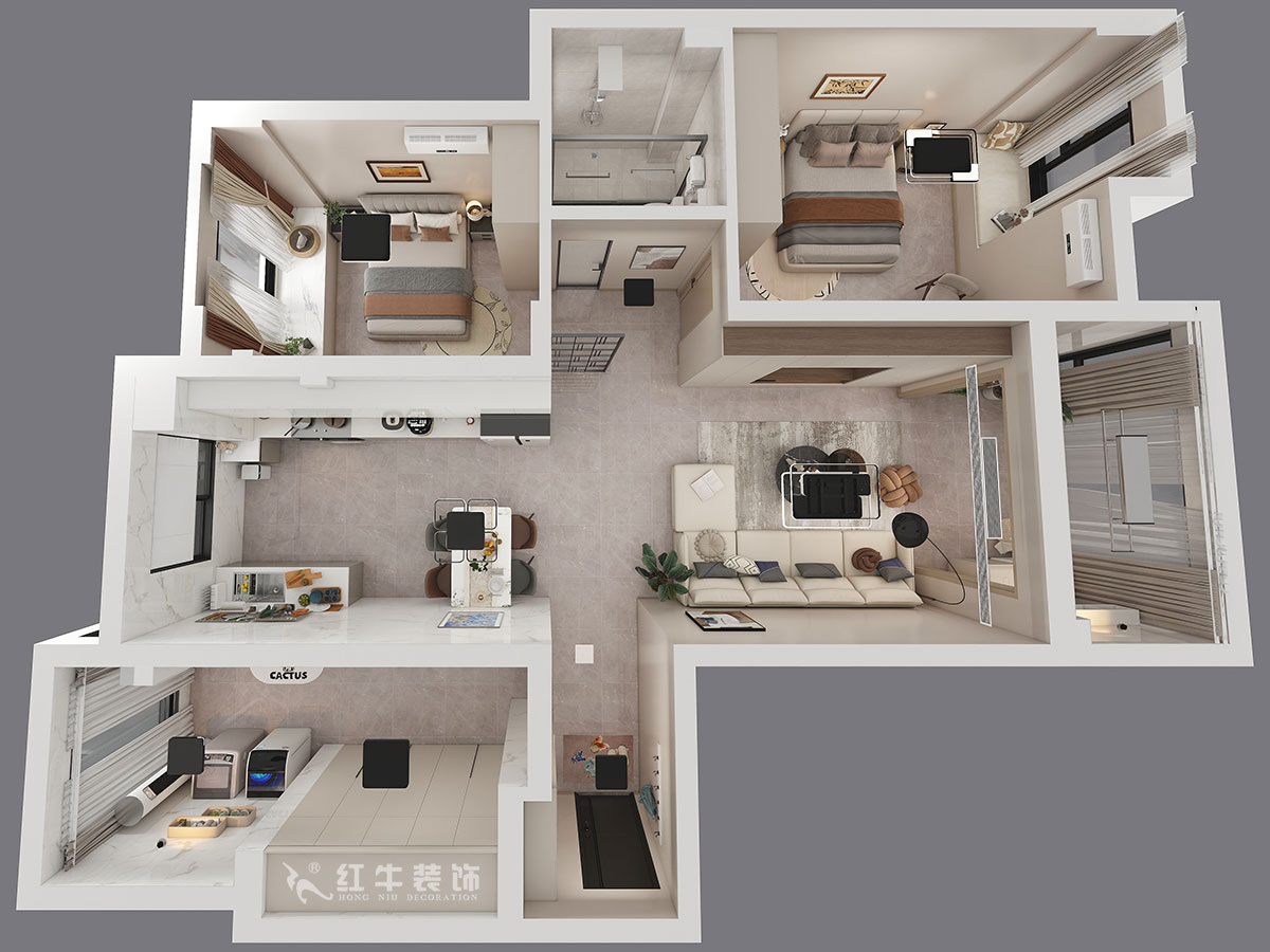 孟憲濤|碧桂園鳳凰城翰林灣9-304-120㎡-現(xiàn)代簡約風格|3室2廳1衛(wèi)|新房裝修|定制家|全包16