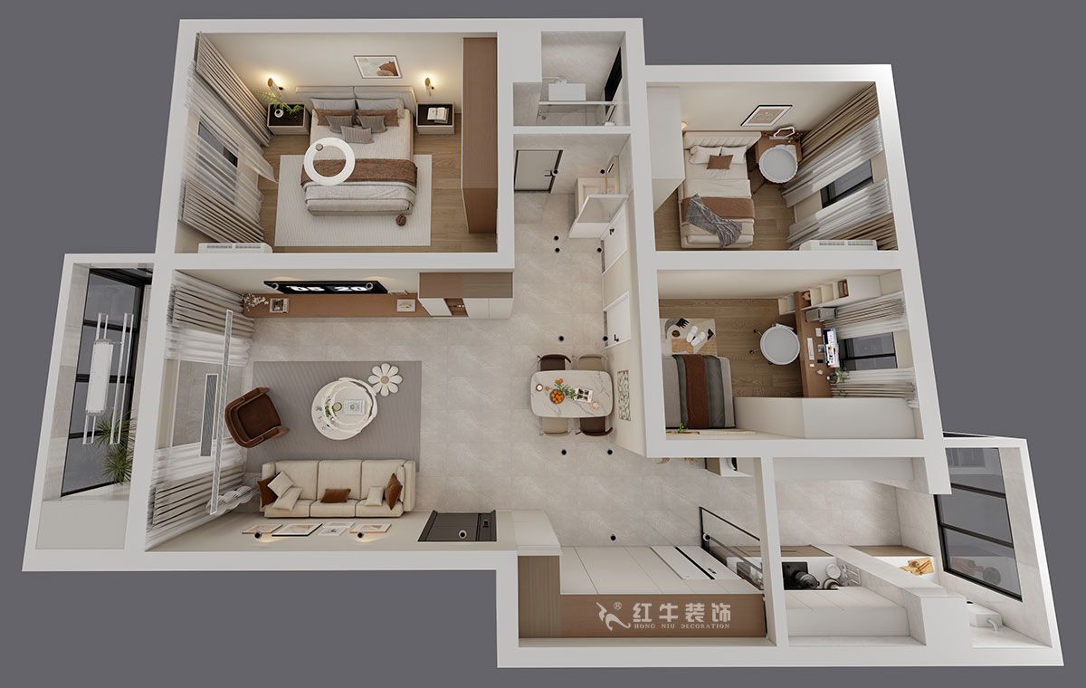 顧娟|月牙湖花園17-202-107㎡-現(xiàn)代簡約風(fēng)格|3室2廳1衛(wèi)|舊房裝修|定制家|全包14